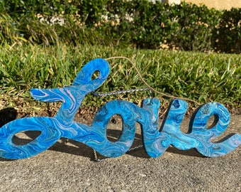 Wooden LOVE wall decor