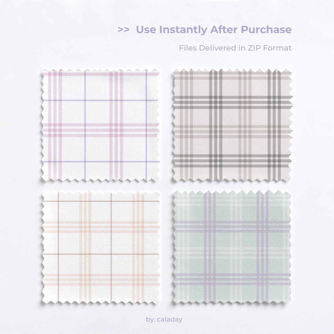 Pastel Plaid Seamless Pattern Digital Paper Pack – Vintage Check ...