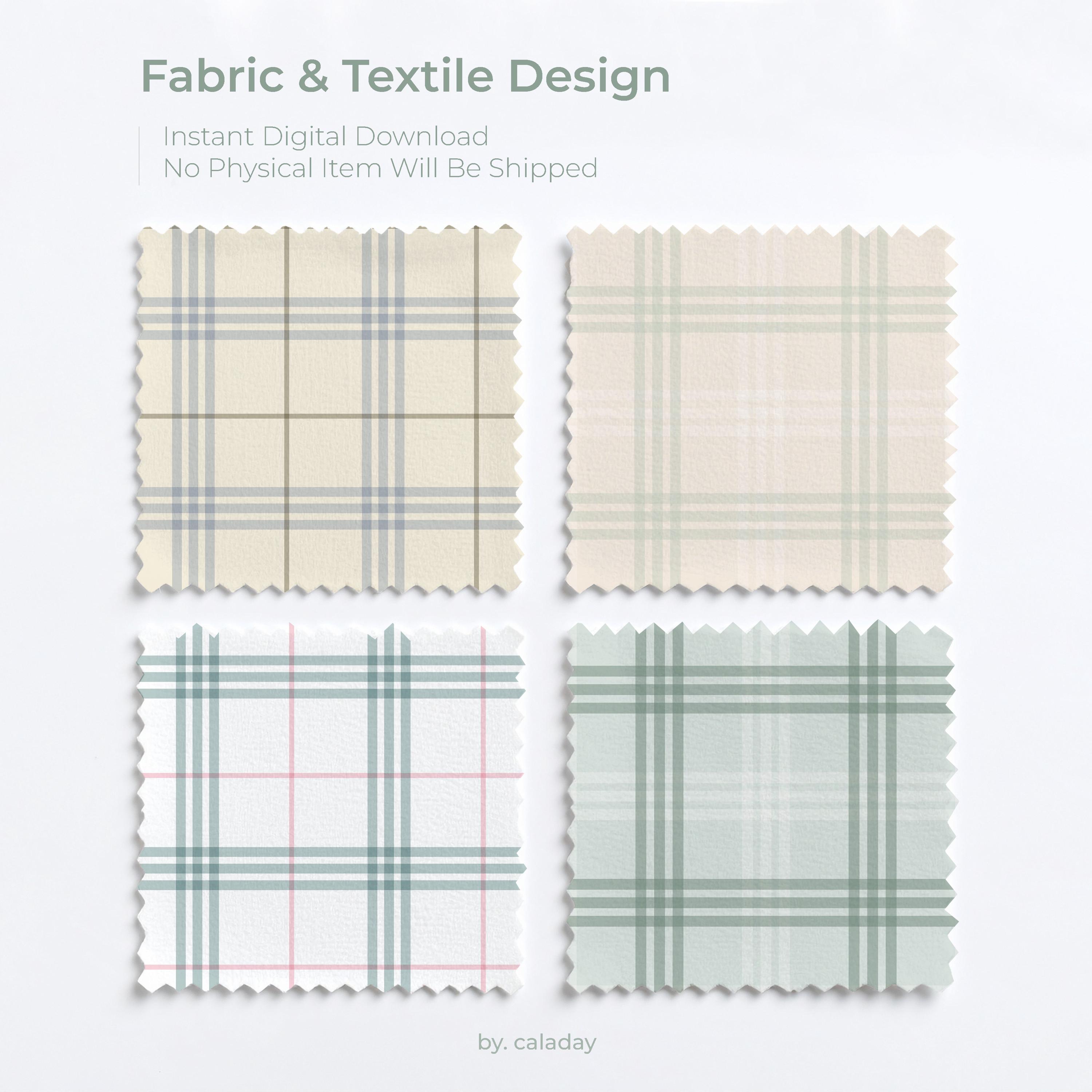 Pastel Plaid Seamless Pattern Digital Paper Pack – Vintage Check ...