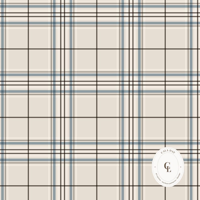 Digital Paper Pack, Scrapbook Paper Pack, Oatmeal Plaid Pattern ...