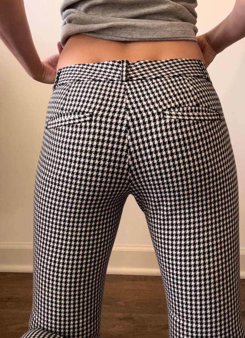 Black and White Checkered Dress Pants | Etsy