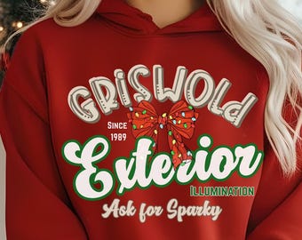Funny Christmas T-Shirt – Griswold Exterior Illumination | Christmas Vacation Shirt | Holiday Movie Graphic Tee | Ask for sparky