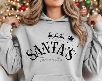 Santa's Favorite shirt, Funny shirt, Holiday sweater, Funny gift, Santa's Favorite crewneck sweatshirt, Christmas graphic tee