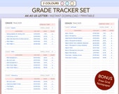 Simple Grade Tracker Set Printable | Gradesheet Template | Results Tracker | A4 A5 US Letter
