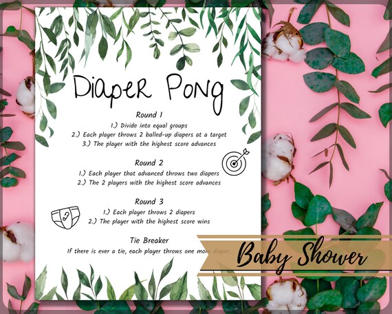 Diaper games for baby shower deals