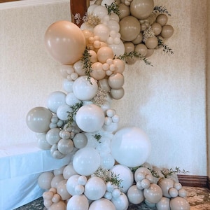 Double stuffed Apricot boohoo balloon garland kit, balloon arch, baby shower, BridalShower, wedding, birthday party decoration ,