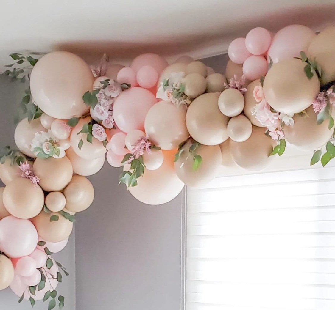 104pcs Baby Shower Balloon Garland Arch Kit, Pink Chrome Rose Gold White  Apricot Balloon for Wedding Birthday Party Decor, Fall Balloon Arch 