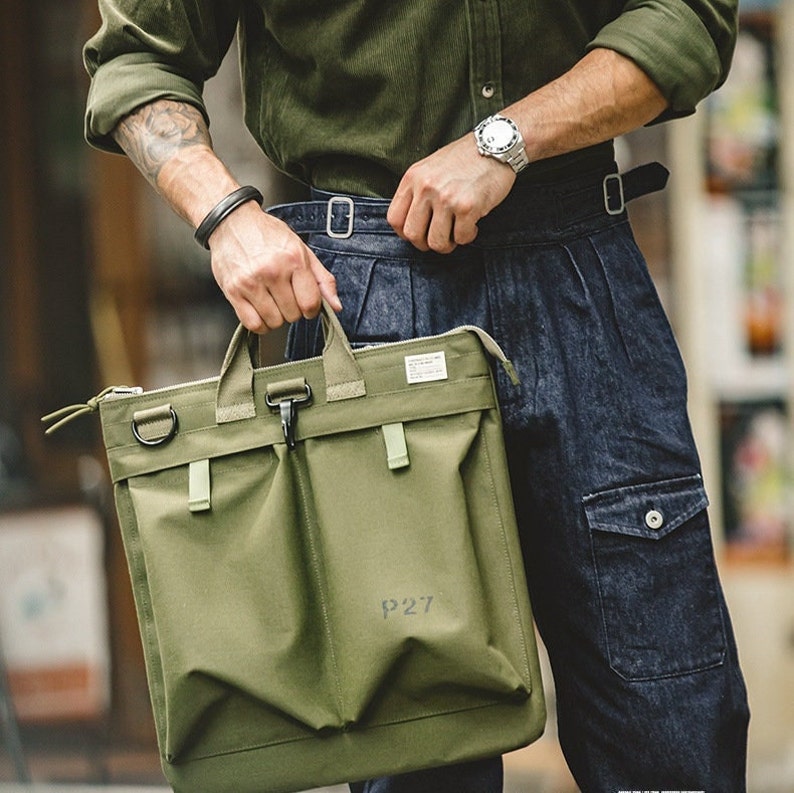 Canvas Bag for Man, Canvas Crossbody Bag, Large Messenger Bag Men, Waterproof Laptop Bag Men ...