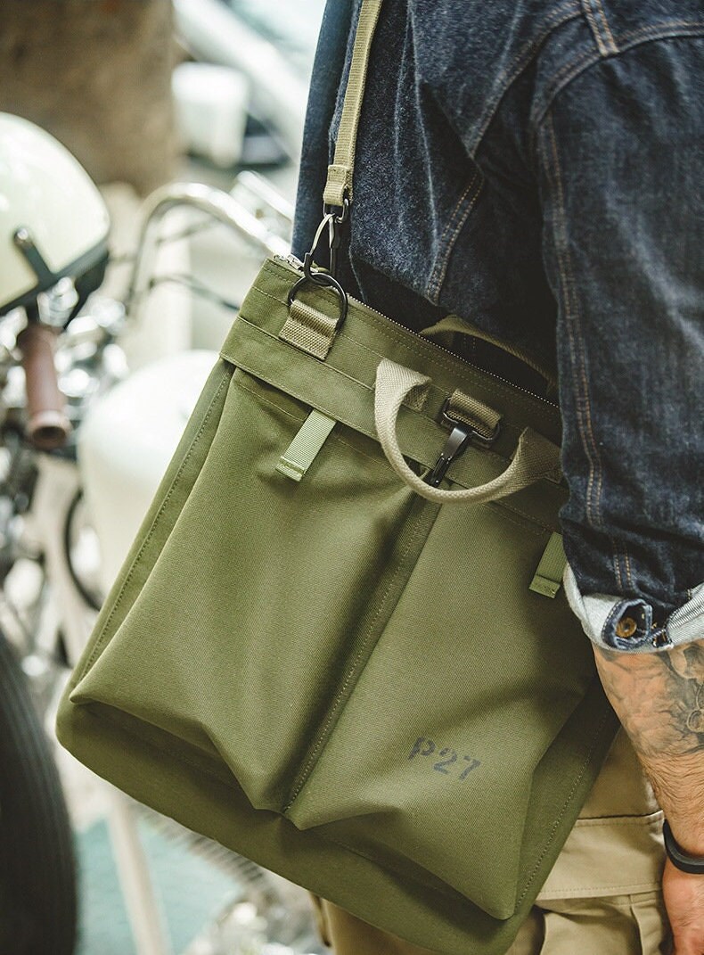 Canvas Bag for Man, Canvas Crossbody Bag, Large Messenger Bag Men, Waterproof Laptop Bag Men ...