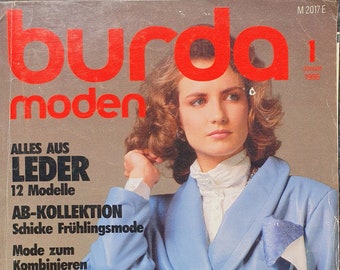 1986 Burda Moden Modezeitschriften in Deutscher Sprache