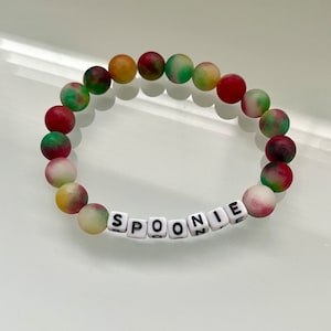 Spoonie • Beaded Stretch Bracelet for Chronic Illness