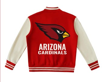 Chaqueta universitaria de forro polar bicolor roja de los Arizona Cardinals