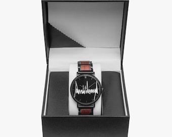 731. DJT Signature Wooden Strap Quartz Watch