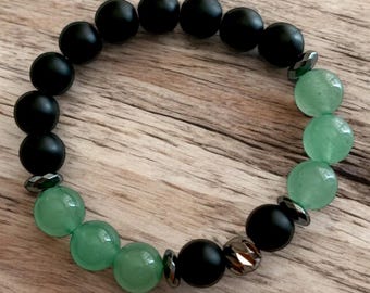 Bracciale Elastico In Aventurina Naturale 8mm – Gioiello Donna Fatto A Mano, Perfetto Da Regalare