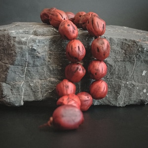 Juniper Prayer Beads, Wooden Tasbih, Muslim Rosary, Islamic Gift, Tasbeeh 17, Muslim Chapelet, Misbah, Bracelet Rosary, Big Size Sibha
