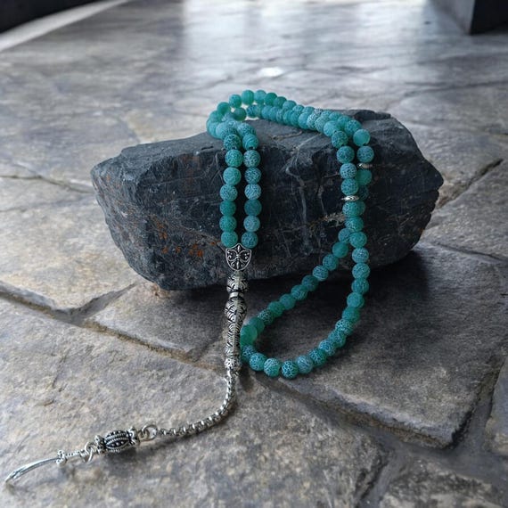 Small Tasbih, Tasbeeh Agate, Islamic Prayer Beads, Muslim Gift