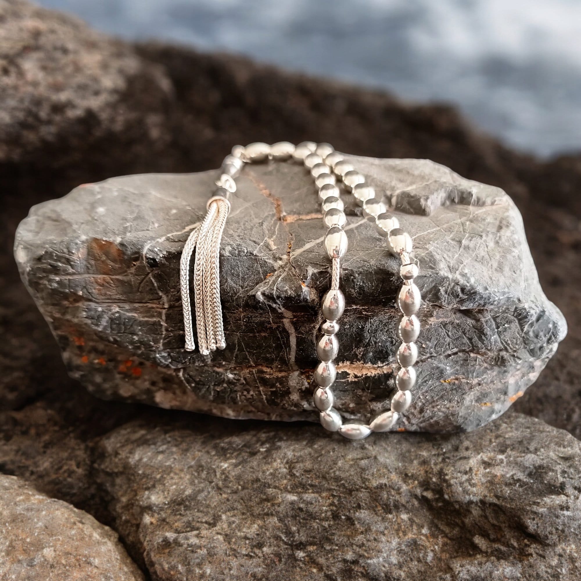 Sterling Silver Tasbih, 925 Silver Rosary, Silver Prayer