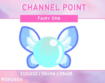 Blue Fairy Orb Channel Points for Twitch | Twitch Channel Point Icon | Twitch Emotes | Stream | Discord | Channel Points Redeem