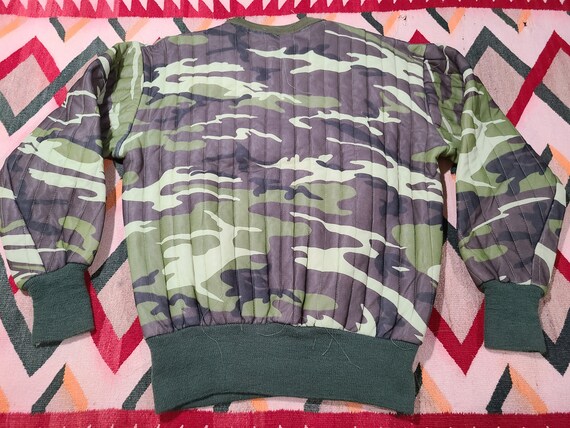 NOS Vintage 1960s 70s Thermal Camo Hunting crew n… - image 9