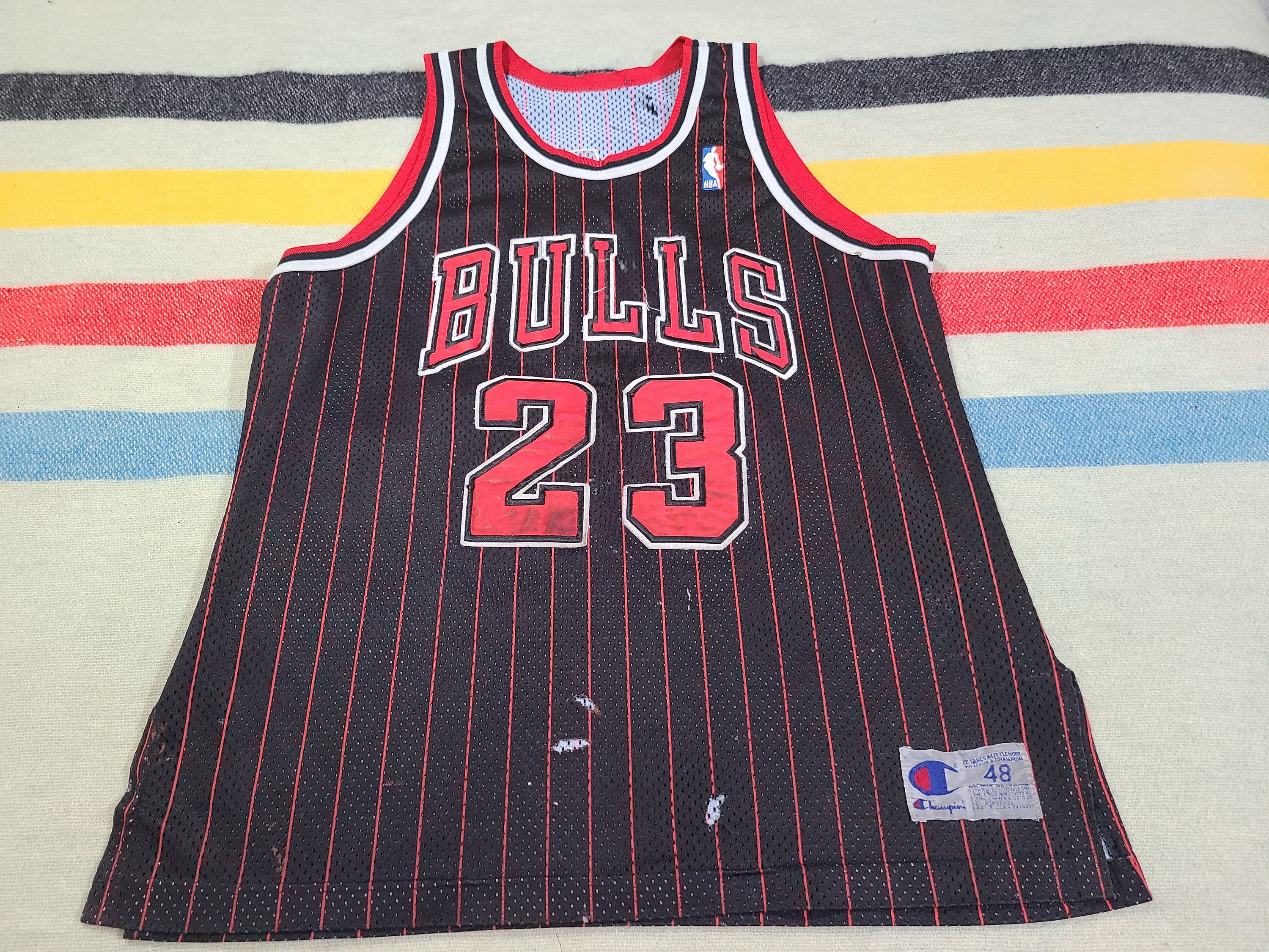 90’s BJ Armstrong Chicago Bulls Champion NBA Jersey Size 48