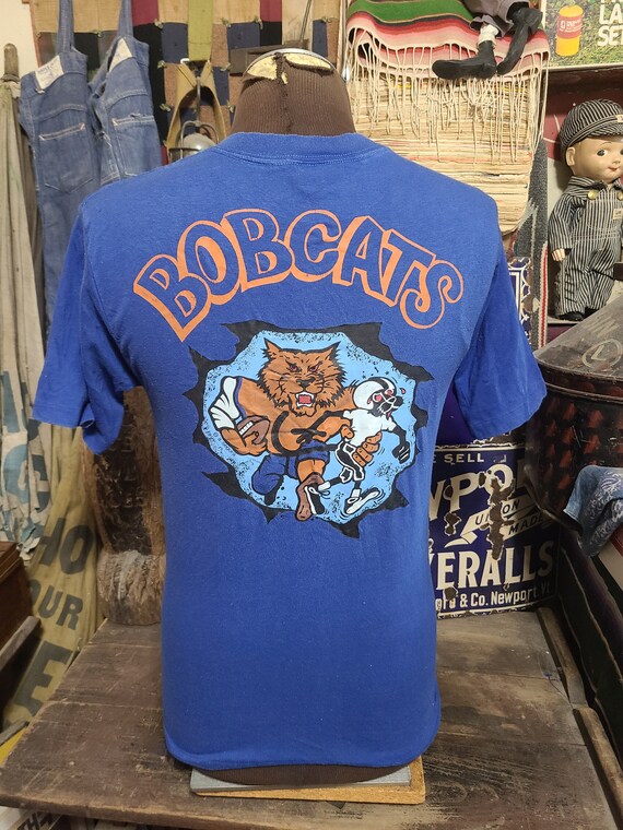 Vintage 80s The Cats are Back Bobcat Football Sof… - image 3