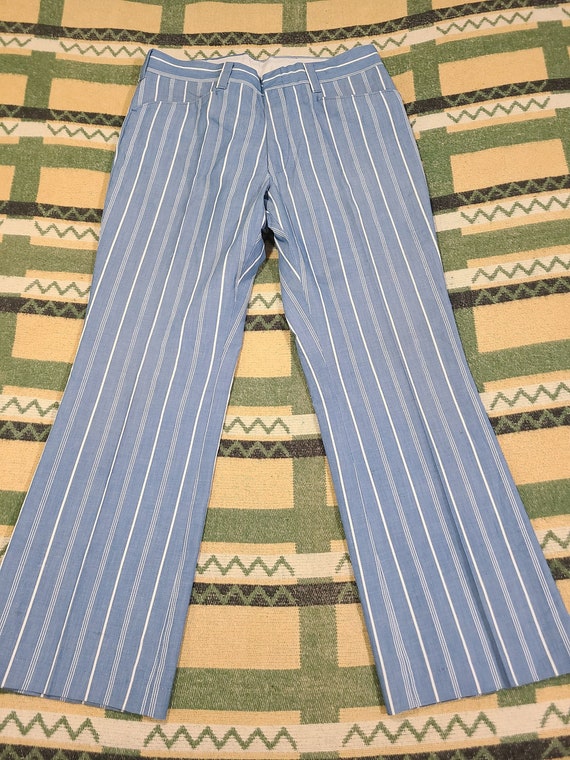 Vintage 1970s Levis Mod Striped Rockabilly Jeans … - image 1