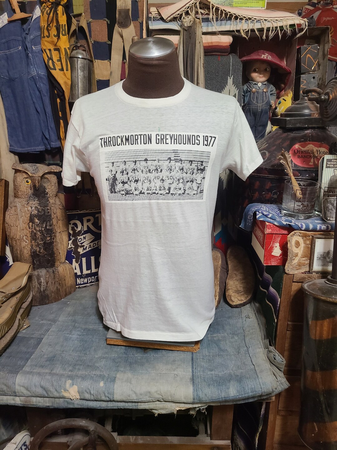 Vintage 1977 Throckmorton Football Team High School Soft Thin Etsy