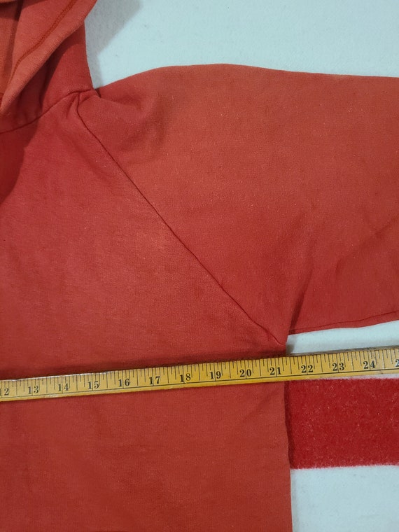 VIntage 1970s 80s Perfectly Faded Red 100% Cotton… - image 3