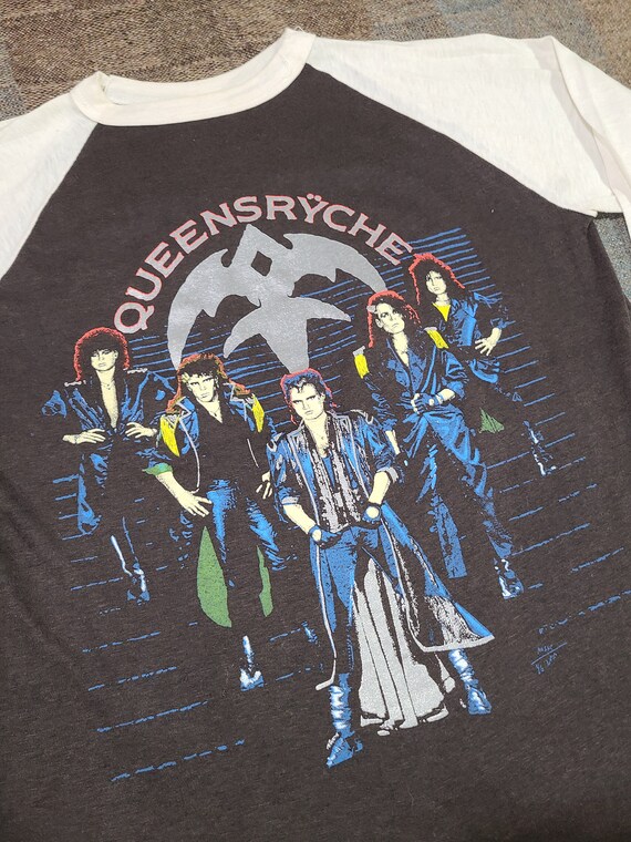 Vintage 1985 - 86 Queensryche metal rock Rare rag… - image 5