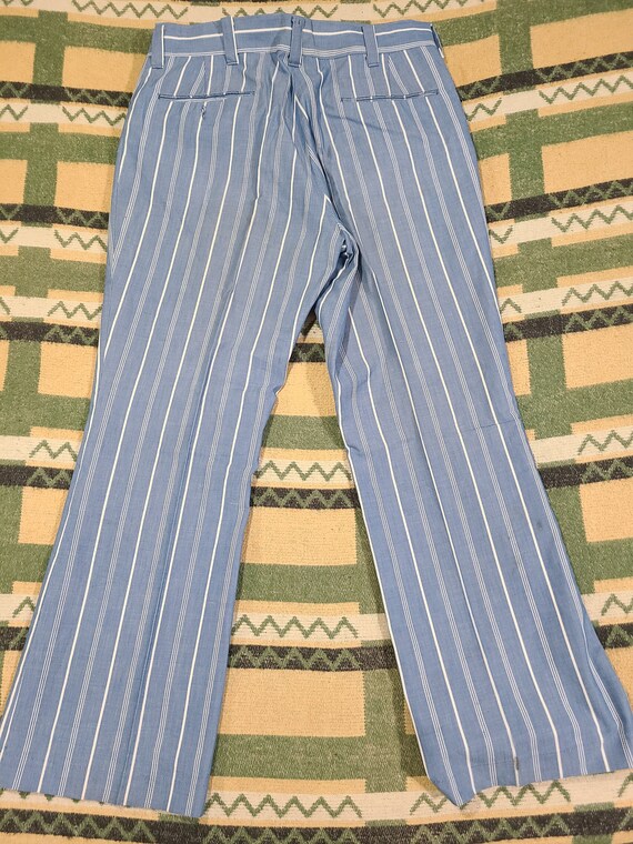 Vintage 1970s Levis Mod Striped Rockabilly Jeans … - image 4
