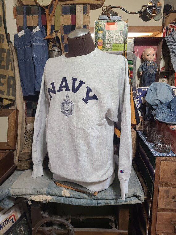 Vintage 90s Champion Reverse Weave USA USN Navy Naval Academy - Etsy