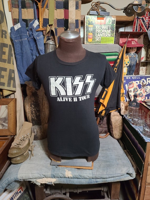 Vintage 1977 Kiss ALive 2 Glam Rock Concert tour … - image 1