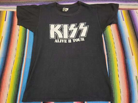 Vintage 1977 Kiss ALive 2 Glam Rock Concert tour … - image 4
