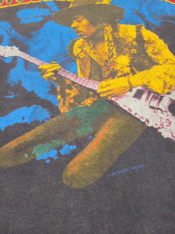 Vintage 80s Jimi Hendrix Guitar Rock Concert tour… - image 5