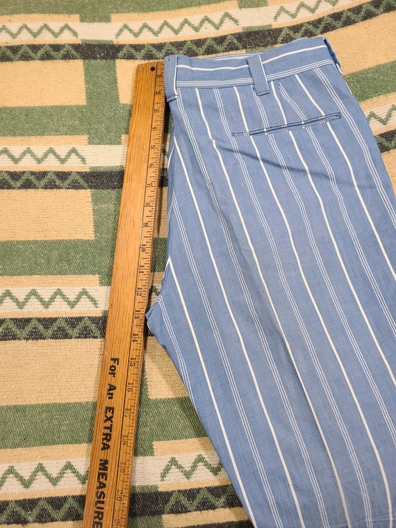 Vintage 1970s Levis Mod Striped Rockabilly Jeans … - image 7