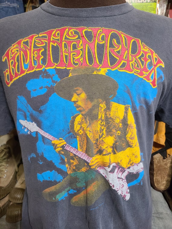 Vintage 80s Jimi Hendrix Guitar Rock Concert tour… - image 2
