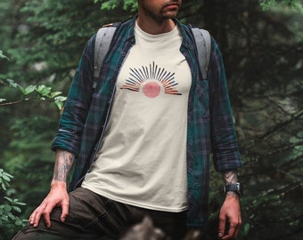 Summer Blaze T-Shirt | Sunset Shirt | Sun Tee | Nature Lover Gift | Fiery Shirt | Gift for Him | Gift for Her | Sun Fire Shirt | Hiking Tee