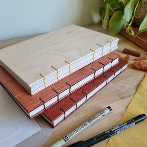 Quaderno eco-living / Diario con copertina rigida in carta riciclata / Cancelleria sostenibile fatta a mano