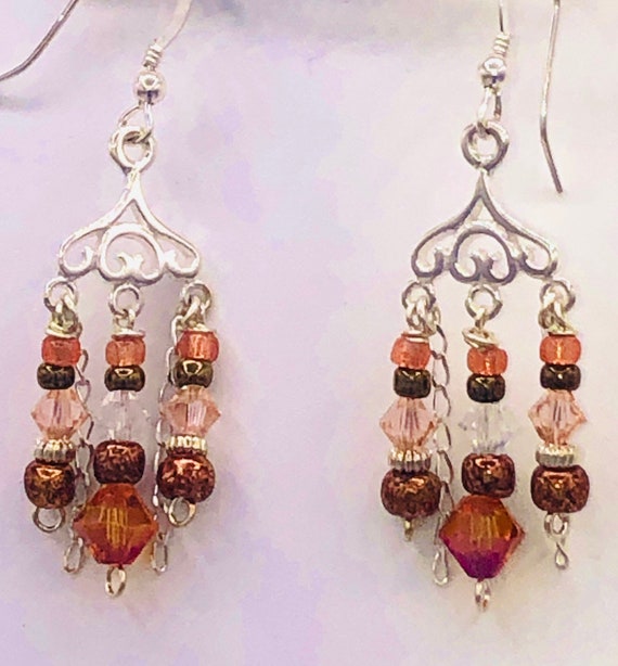 Handmade Swarovski earrings