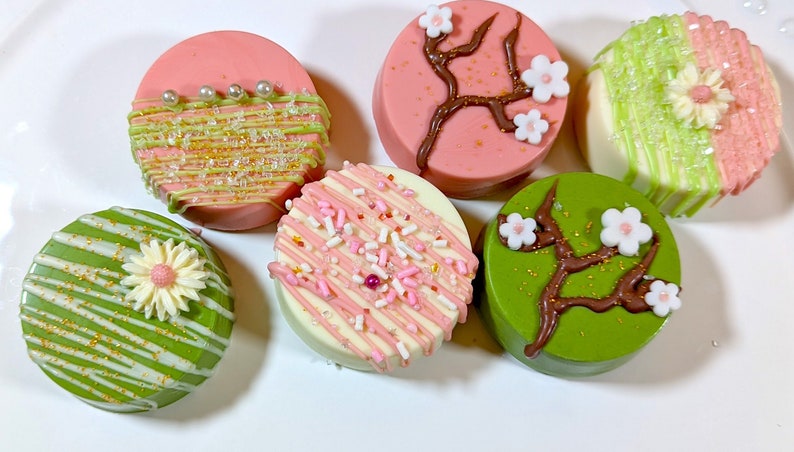Chocolate Covered Oreos - Spring Themed - Etsy