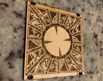 24hp Eurorack Blank Panel Lament Configuration Laser Engraved Wood
