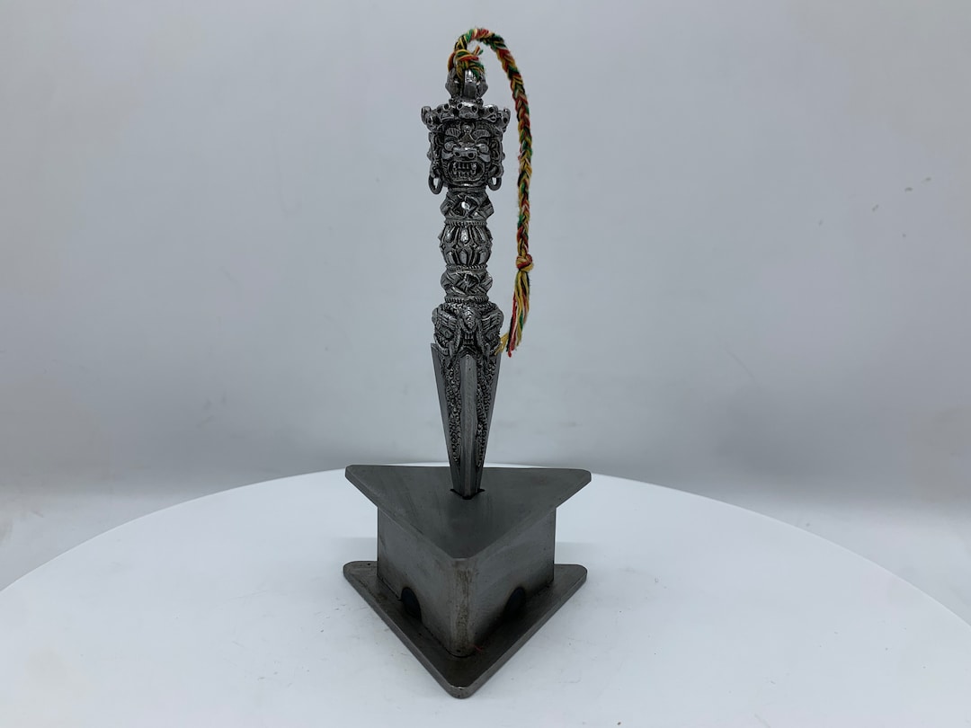 Handcrafted Iron Dorje Phurba, Vajra Kilaya With Stand - Etsy