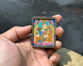 Genuine Tibetan Hand Painted Guru Rinpoche, Padmasambhava Ghau