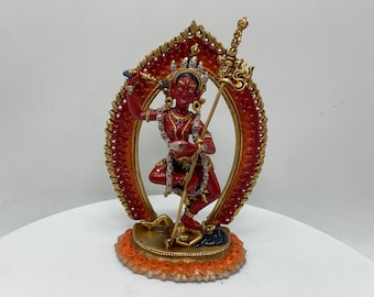 fine quality Vajrabarahi Statue. Dorje phagmo. Wisdom dakini. Dakini tantra. colorful dorje phagmo statue. dakini with pig head.