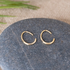 Backless hoop earrings discount