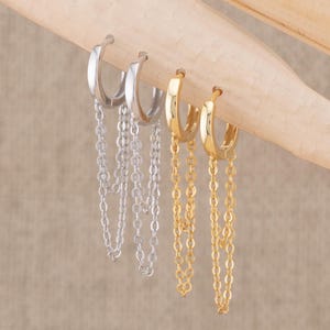 Piccoli orecchini a cerchio huggie, vermeil oro 18 carati, minuscoli orecchini a cerchio in argento sterling da 9 mm per impilamento di lobi o cartilagini, ipoallergenici