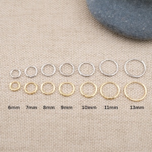 Tiny hoop earrings set of 2 or 3 pairs, Sterling silver huggies, small gold hoops, sleeper hoop 18 K gold, small huggies, stacking hoop set