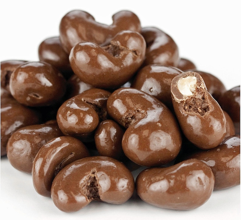 Chocolate Covered Cashews Gourmet Chocolate 11 Ounces Etsy