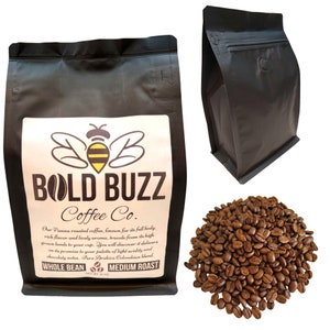 Fresh Whole Bean or Ground Medium Roast Coffee ~ Vienna Roast ~  Arabica Colombia Blend ~  Dark ~ Sweet ~ Heavy Well Balanced Coffee ~ 12 oz