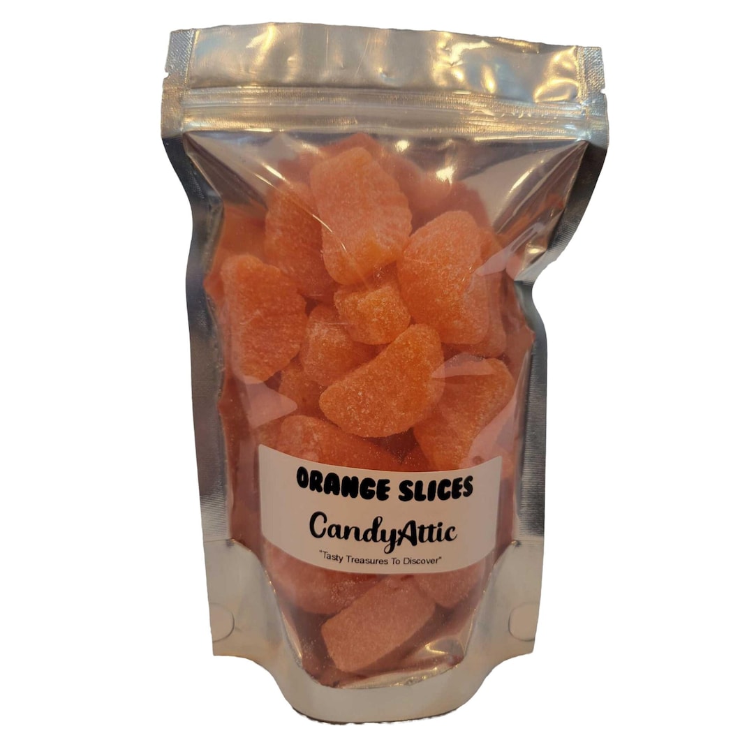 Old Fashioned Orange Slices Candy Orange Flavored Jelly Candy 10 Ounce  Bag Factory Fresh Personalized Gift Label on Package Canada